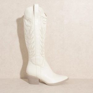 White Cowboy boots